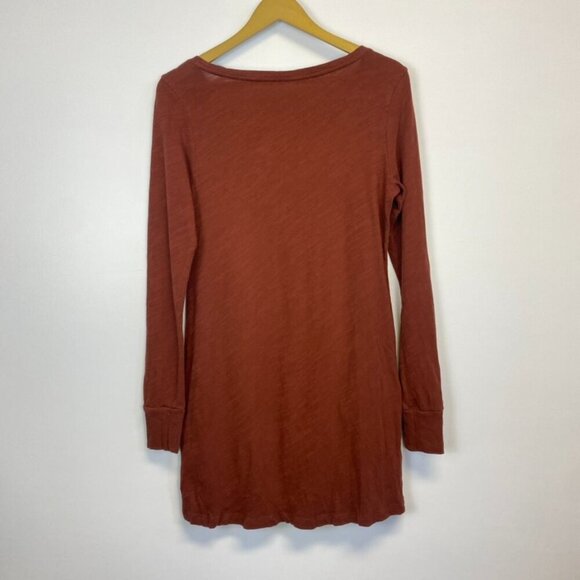 Peruvian Connection Brown Long Sleeve Tunic with Pockets - Picture 11 of 14